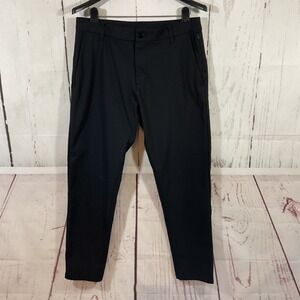 Lululemon Commission ABC Pants Men 32x30 Black Slim Fit Commute Work Golf Preppy